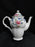 Royal Doulton Booths Floradora, Scalloped, Gold Trim: Coffee Pot & Lid, 8 7/8"