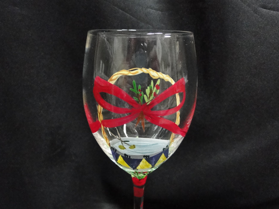 Block 12 Days of Christmas: "12 Drummers" Water or Wine Goblet, 9 1/8"