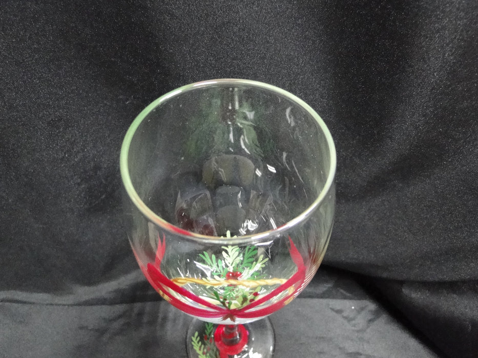 Block 12 Days of Christmas: "12 Drummers" Water or Wine Goblet, 9 1/8"