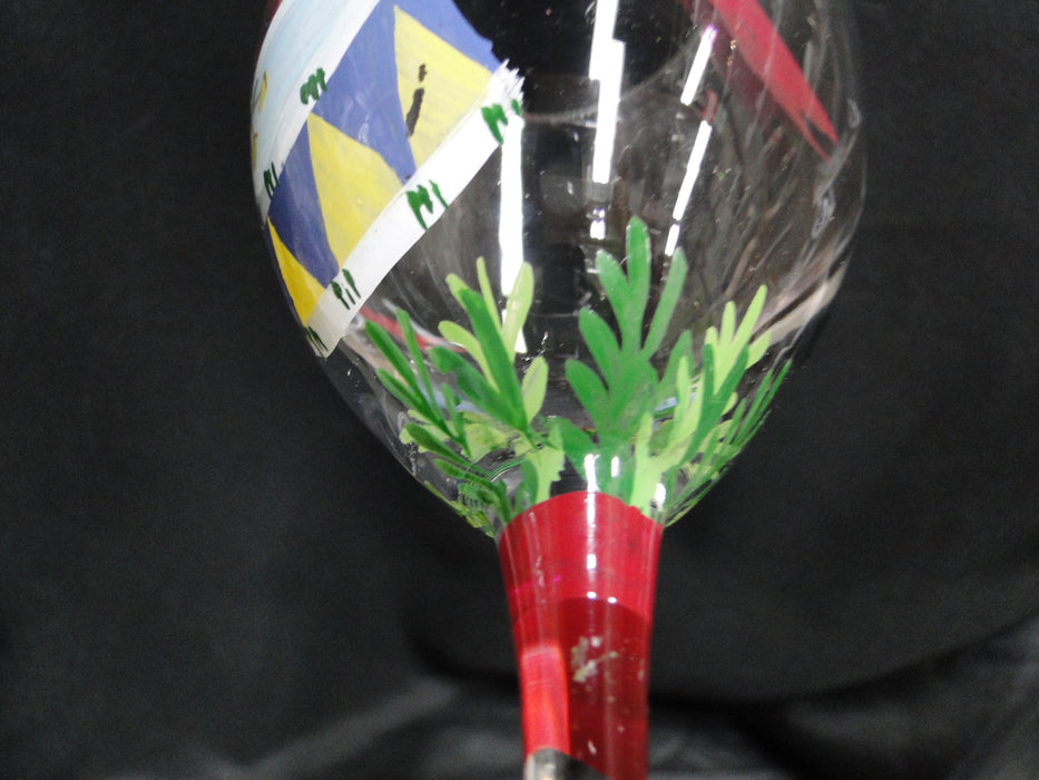 Block 12 Days of Christmas: "12 Drummers" Water or Wine Goblet, 9 1/8"