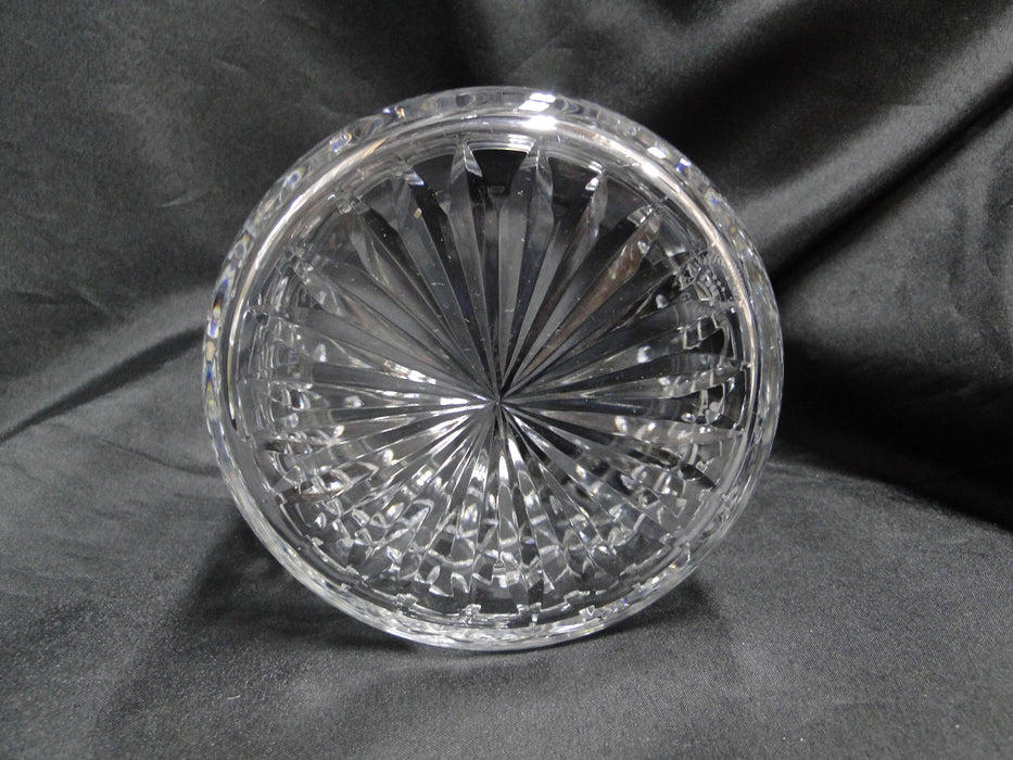 Royal Doulton Crystal: Biscuit Barrel / Candy Jar / Canister w/ Lid, 7", Sticker