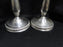 International Silver Prelude, Sterling Silver: Pair Weighted Candlesticks 7 1/2"
