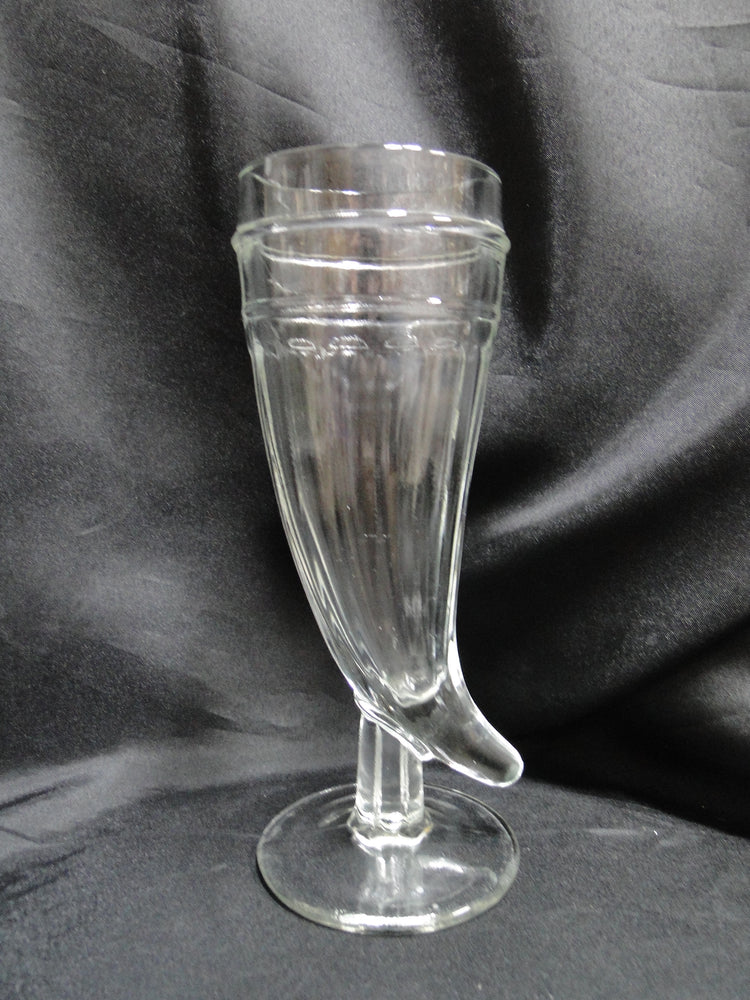 Tiara Powder Horn Clear: Pilsner / Beer Glass, 8 1/8" Tall