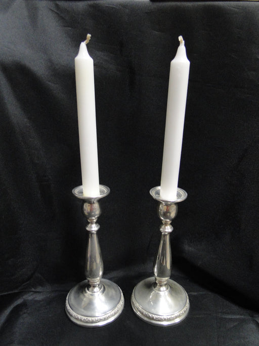 International Silver Prelude, Sterling Silver: Pair Weighted Candlesticks 7 1/2"