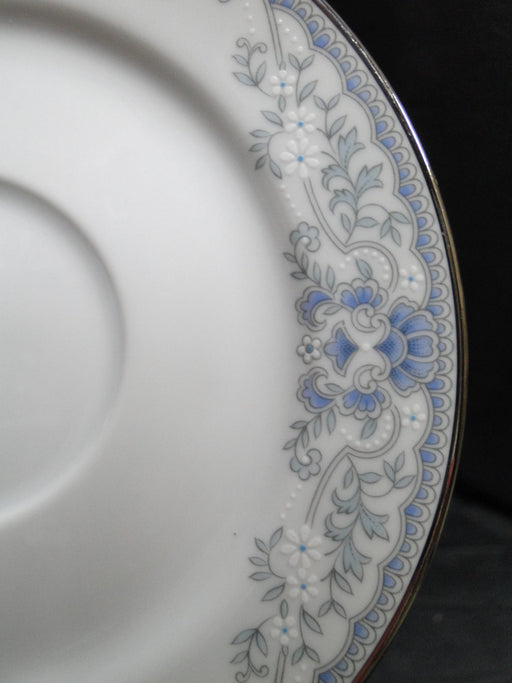 Lenox White Heather, Blue Scrolls, White Flowers: 6" Saucer Only, No Cup