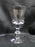 Val St. Lambert State Plain, Clear w/ Wafer Stem: White Wine, 5 1/8", Nick