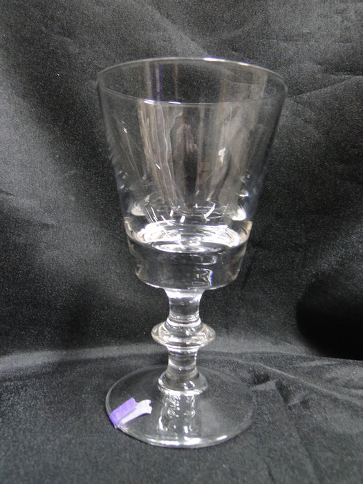 Val St. Lambert State Plain, Clear w/ Wafer Stem: White Wine, 5 1/8", Nick