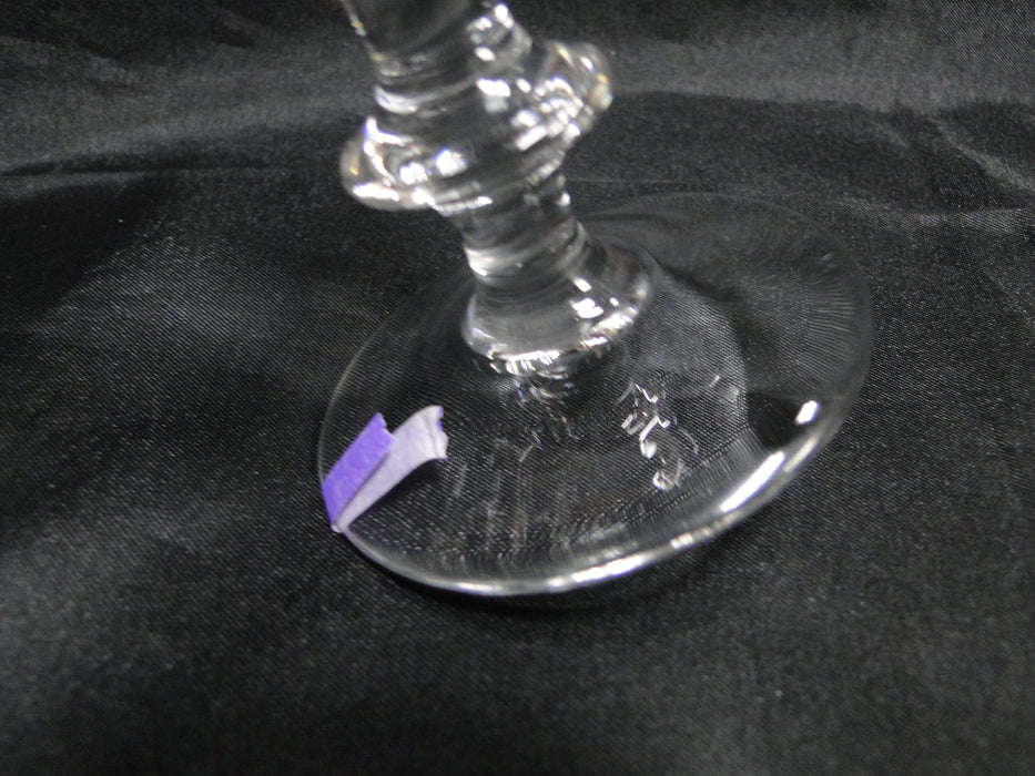Val St. Lambert State Plain, Clear w/ Wafer Stem: White Wine, 5 1/8", Nick