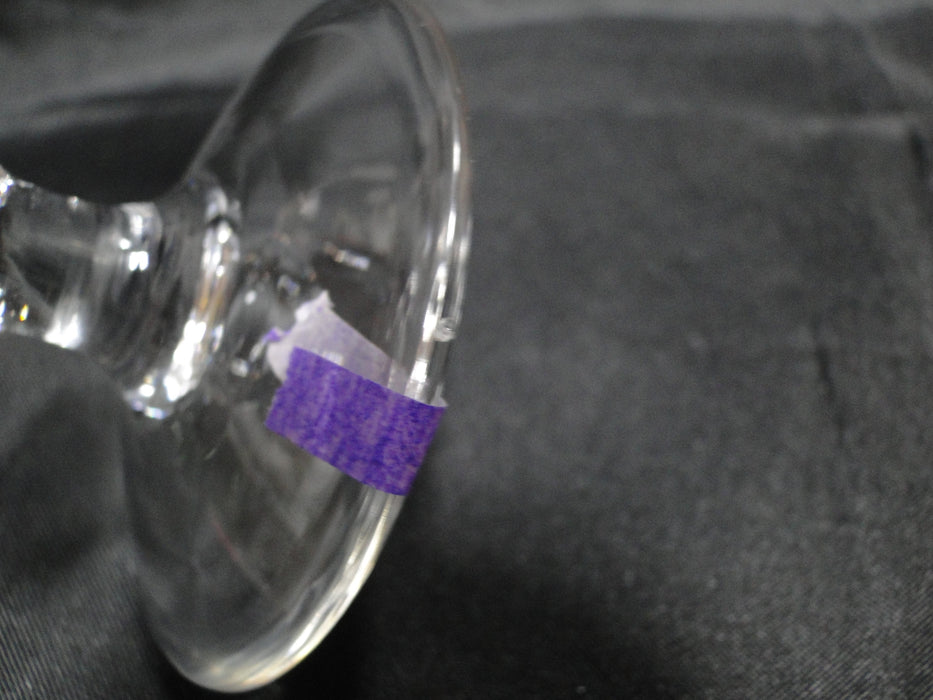Val St. Lambert State Plain, Clear w/ Wafer Stem: White Wine, 5 1/8", Nick