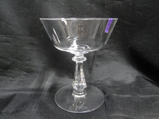 Val St. Lambert Walton, Faceted Stem: Champagne Sherbet (s), 4 3/4" Tall, As Is