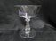Val St. Lambert Walton, Faceted Stem: Champagne Sherbet (s), 4 3/4" Tall, As Is
