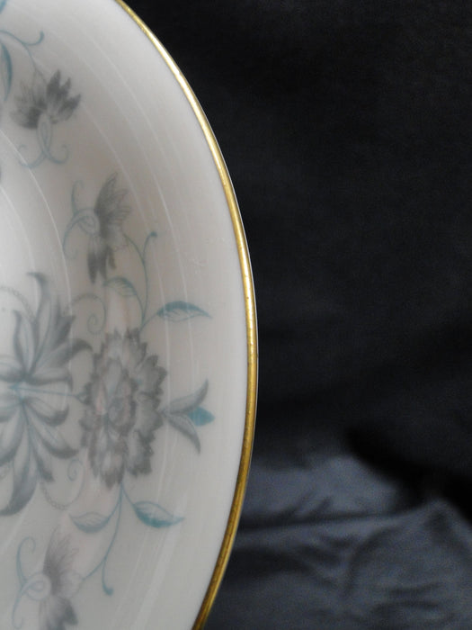 Castleton Caprice, Gray Flowers, Gold Trim: 5 7/8" Saucer (s) Only, No Cup