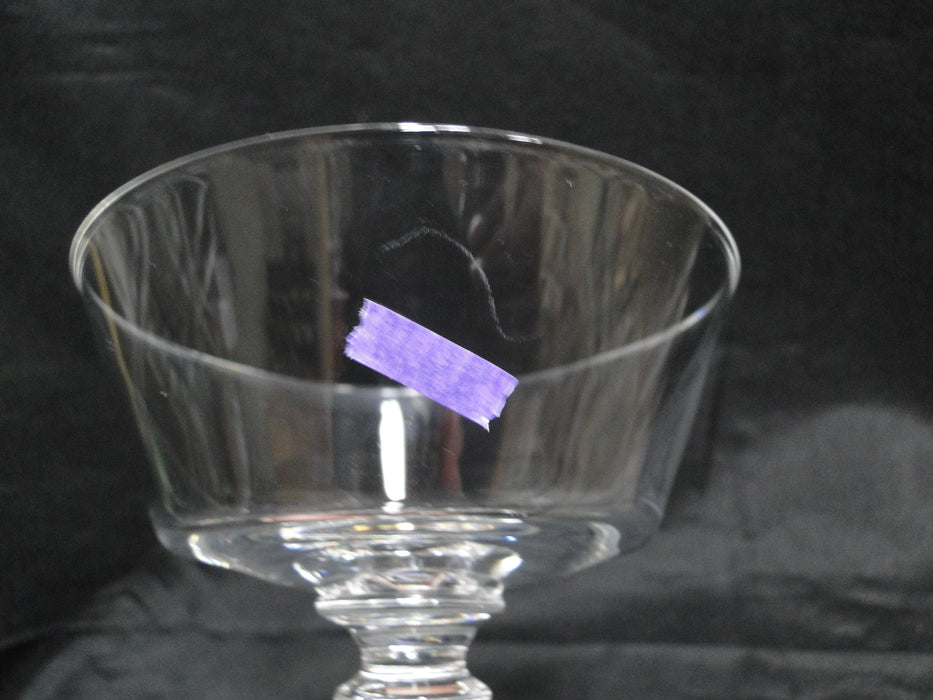 Val St. Lambert Walton, Faceted Stem: Champagne Sherbet (s), 4 3/4" Tall, As Is