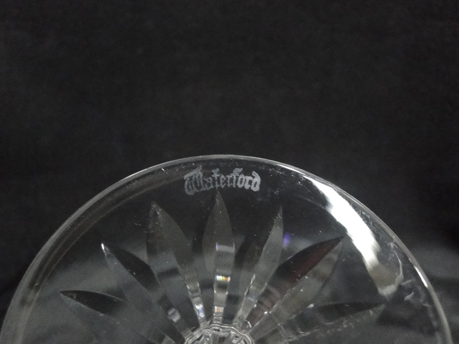 Waterford Crystal Maeve, Vertical & Criss Cross Cuts: Claret Wine, 6 1/2", As Is
