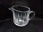 Cristal d'Arques Longchamps, Vertical & Diamond Cuts: Creamer, 3 1/4" Tall