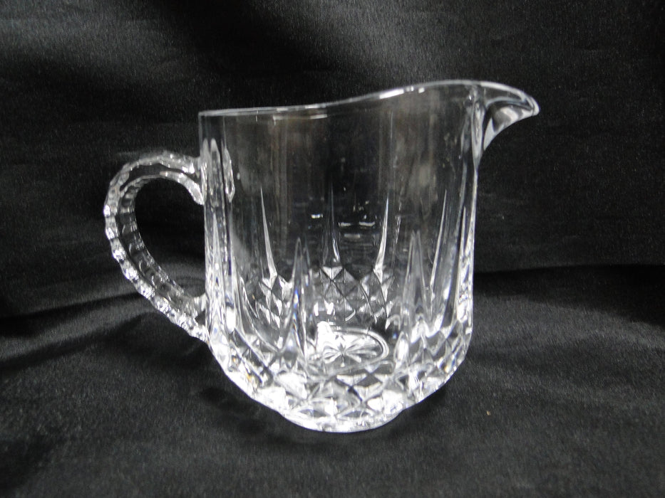 Cristal d'Arques Longchamps, Vertical & Diamond Cuts: Creamer, 3 1/4" Tall