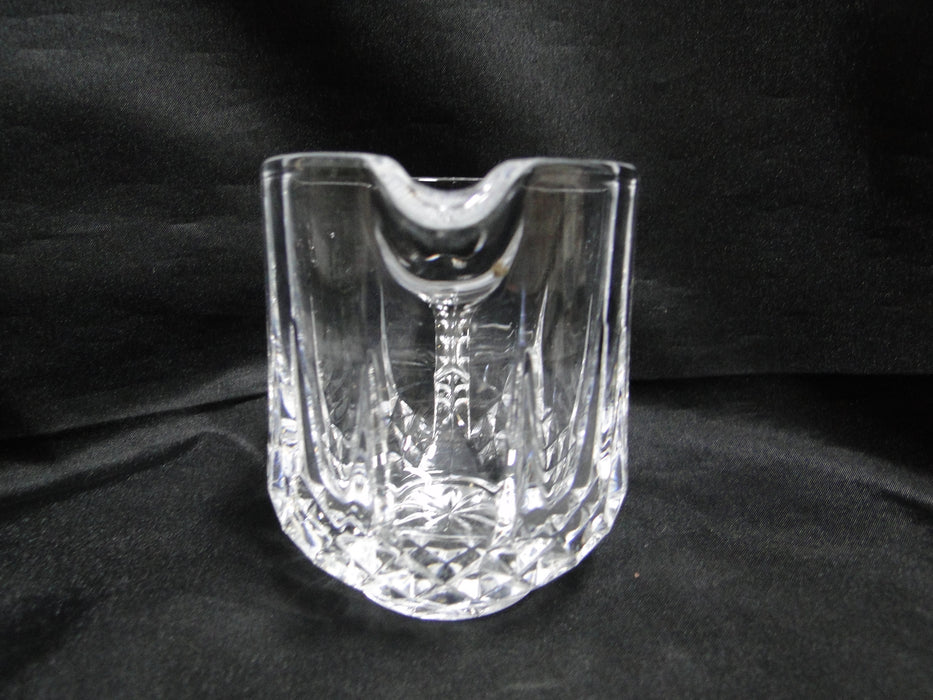 Cristal d'Arques Longchamps, Vertical & Diamond Cuts: Creamer, 3 1/4" Tall