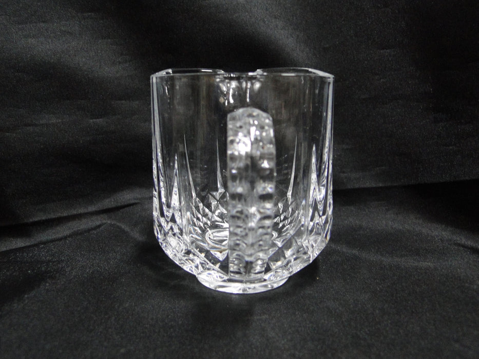 Cristal d'Arques Longchamps, Vertical & Diamond Cuts: Creamer, 3 1/4" Tall