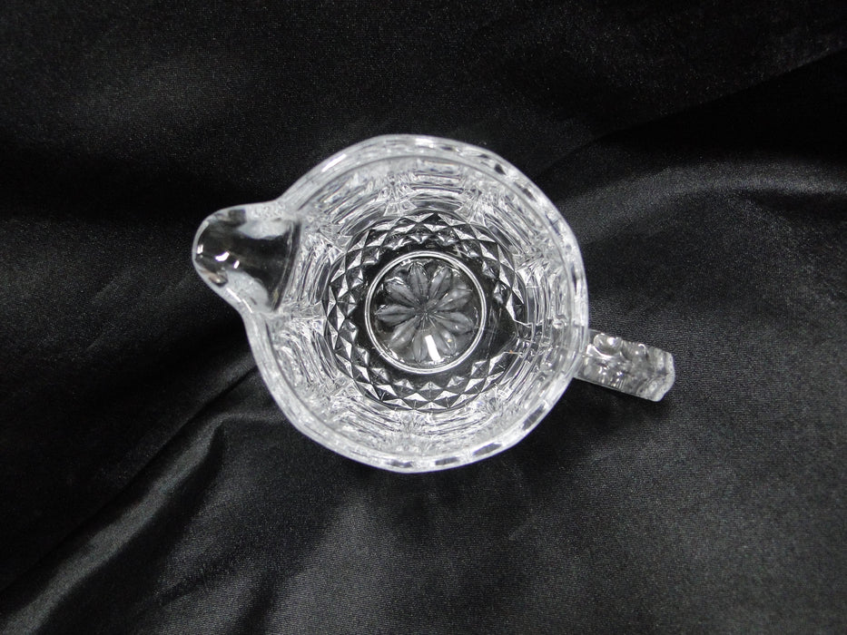 Cristal d'Arques Longchamps, Vertical & Diamond Cuts: Creamer, 3 1/4" Tall