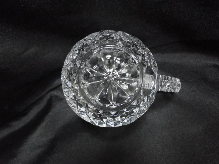 Cristal d'Arques Longchamps, Vertical & Diamond Cuts: Creamer, 3 1/4" Tall