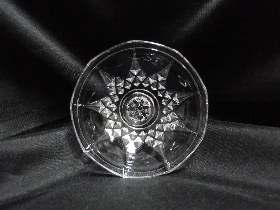 Cristal d'Arques Longchamps, Vertical & Diamond Cuts: Sugar Bowl & Lid