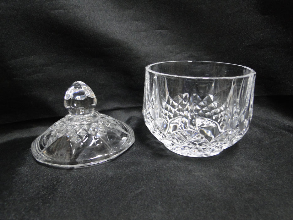 Cristal d'Arques Longchamps, Vertical & Diamond Cuts: Sugar Bowl & Lid