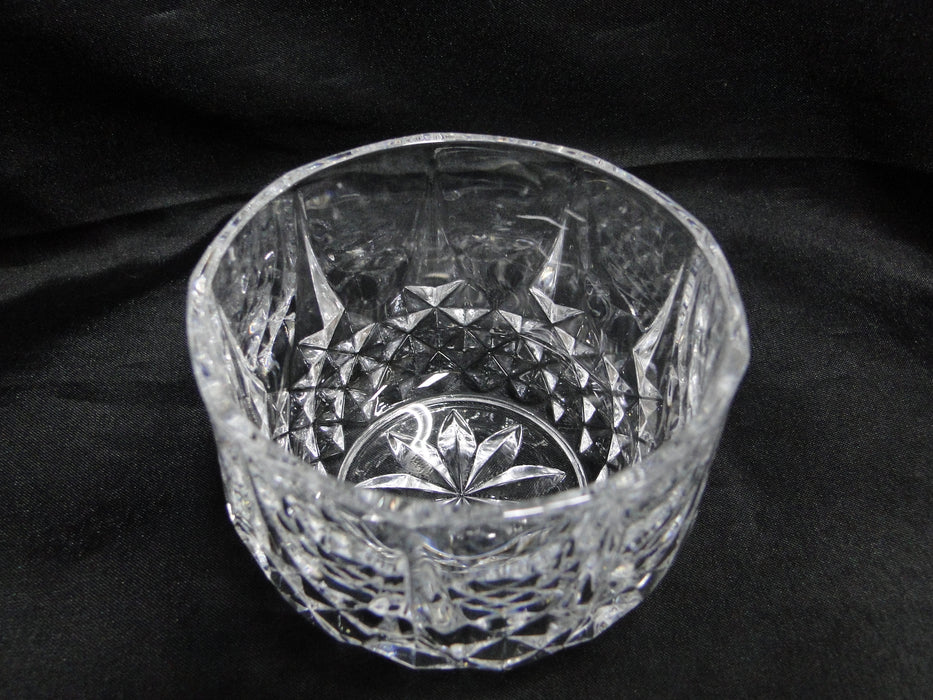 Cristal d'Arques Longchamps, Vertical & Diamond Cuts: Sugar Bowl & Lid