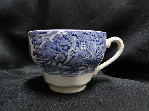 Staffordshire Liberty Blue, Blue & White Scene: 2 5/8" Cup (s) Only, Crazing