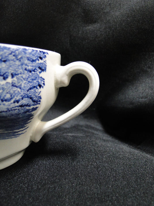 Staffordshire Liberty Blue, Blue & White Scene: 2 5/8" Cup (s) Only, Crazing
