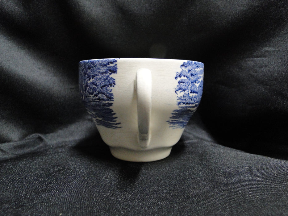 Staffordshire Liberty Blue, Blue & White Scene: 2 5/8" Cup Only, Discoloration
