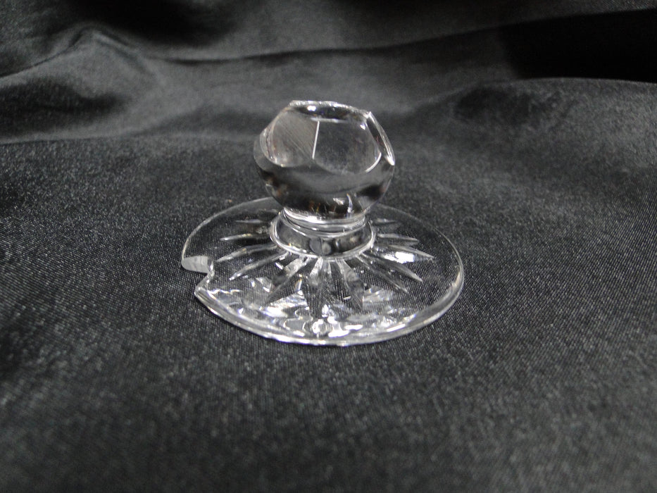 Waterford Crystal, Cross Hatch Cuts: Honey / Jam / Jelly Jar & Lid, 3 3/4"