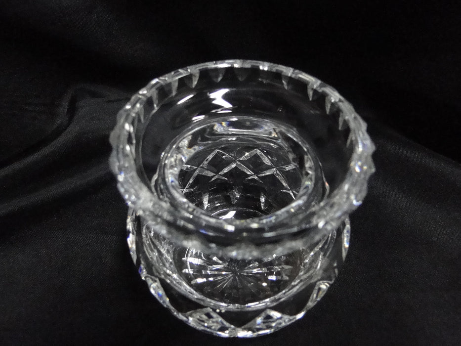 Waterford Crystal, Cross Hatch Cuts: Honey / Jam / Jelly Jar & Lid, 3 3/4"
