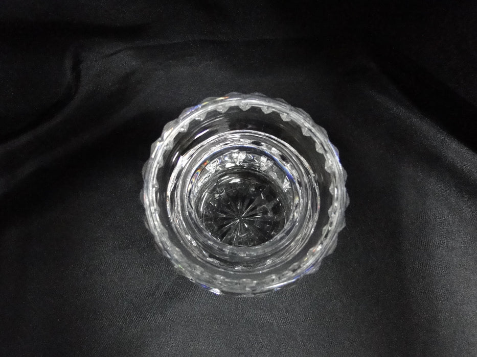 Waterford Crystal, Cross Hatch Cuts: Honey / Jam / Jelly Jar & Lid, 3 3/4"