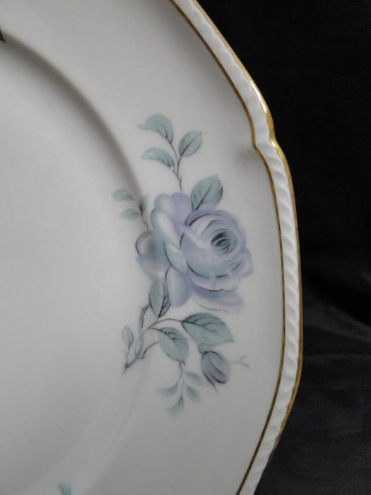 Royal Tettau Damask Rose, Blue / Green Roses: Dinner Plate, 10 1/2", As Is