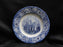 Staffordshire Liberty Blue, Blue & White Scene: Salad Plate (s),7", Crazing