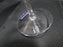 Lenox Aria Crystal, Twisted Stem: Water or Wine Goblet, 8 1/2" Tall, As Is