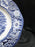 Staffordshire Liberty Blue, Blue & White Scene: Oval Platter, 12", Crazing