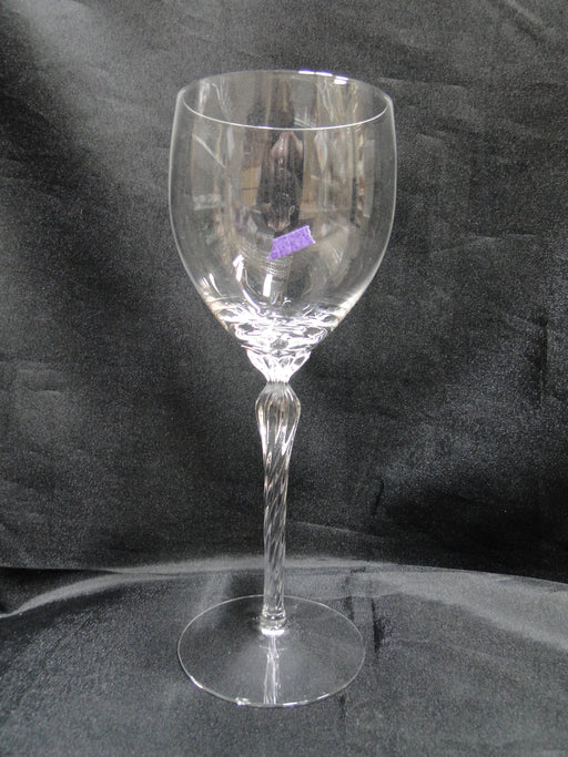 Lenox Aria Crystal, Twisted Stem: Water or Wine Goblet, 8 1/2" Tall, Bubble