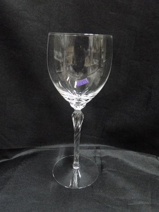 Lenox Aria Crystal, Twisted Stem: Water or Wine Goblet, 8 1/2" Tall, Bubble