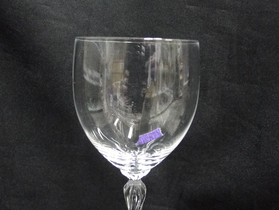Lenox Aria Crystal, Twisted Stem: Water or Wine Goblet, 8 1/2" Tall, Bubble