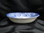 Staffordshire Liberty Blue, Blue & White Scene: Oval Serving Bowl, 9"