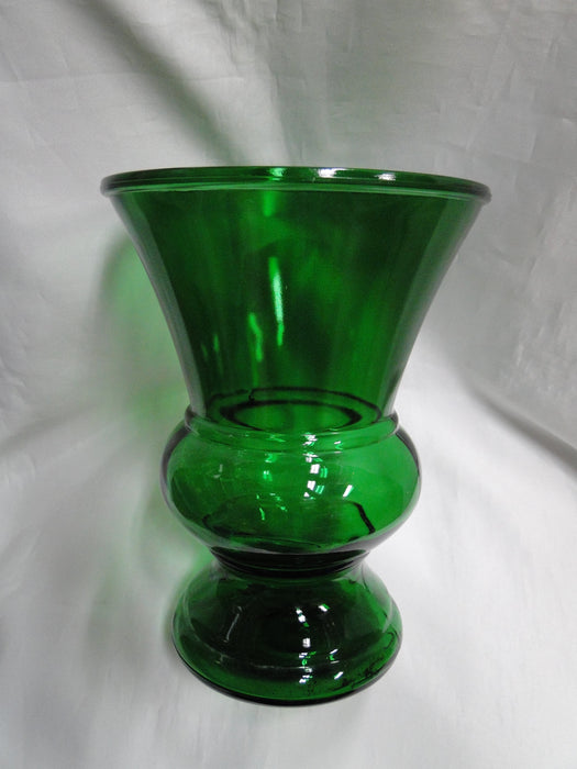 All Green: Flower Vase, 10" Tall x 7 3/8" Top Diameter -- MG#260