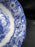 Staffordshire Liberty Blue, Blue & White Scene: Round Serving Bowl, 8.5" As Is
