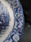 Staffordshire Liberty Blue, Blue & White Scene: Fruit Bowl, 5" x 1 1/4", Crazing