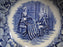 Staffordshire Liberty Blue, Blue & White Scene: Fruit Bowl, 5" x 1 1/4" Discolor