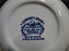 Staffordshire Liberty Blue, Blue & White Scene: Fruit Bowl, 5" x 1 1/4" Discolor