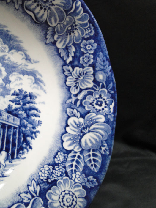 Staffordshire Liberty Blue, Blue & White Scene: Cereal Bowl (s), 6 3/8"