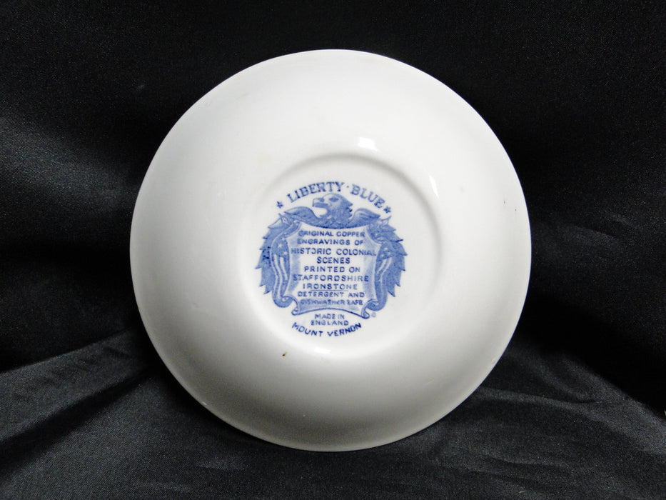 Staffordshire Liberty Blue, Blue & White Scene: Cereal Bowl (s), 6 3/8"