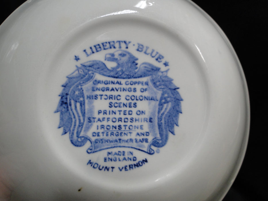 Staffordshire Liberty Blue, Blue & White Scene: Cereal Bowl (s), 6 3/8"