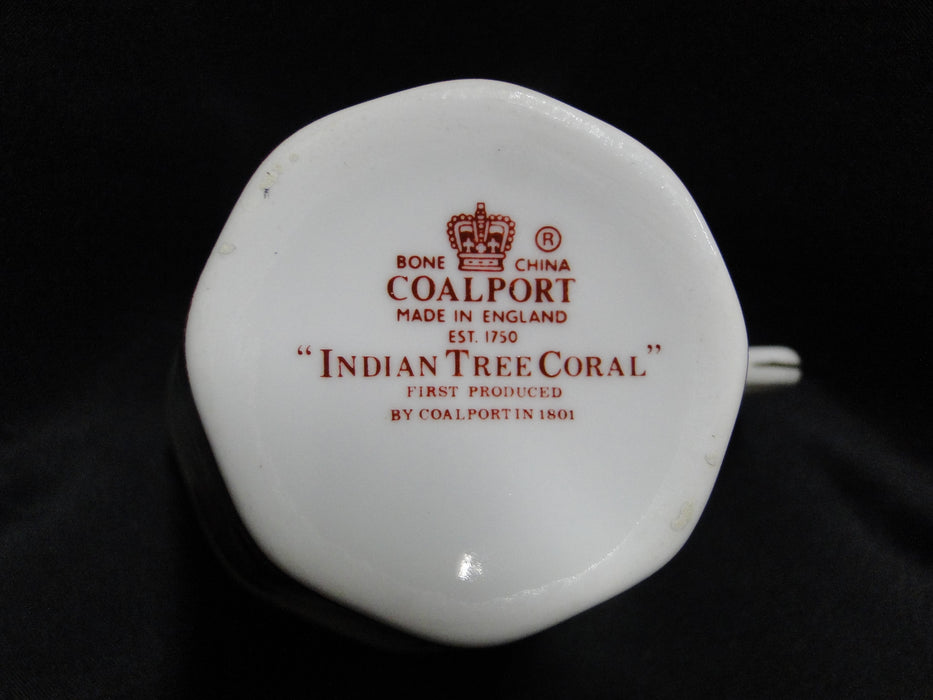 Coalport Indian Tree Coral: Cup & Saucer Set, 3" Tall